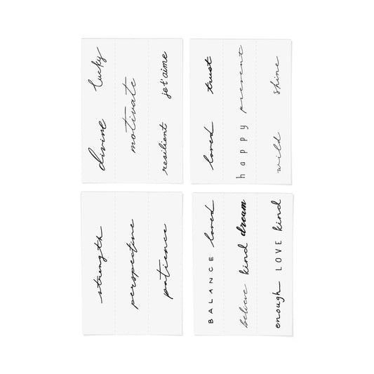 Statement Temporary Tattoo Pack INKED by Dani