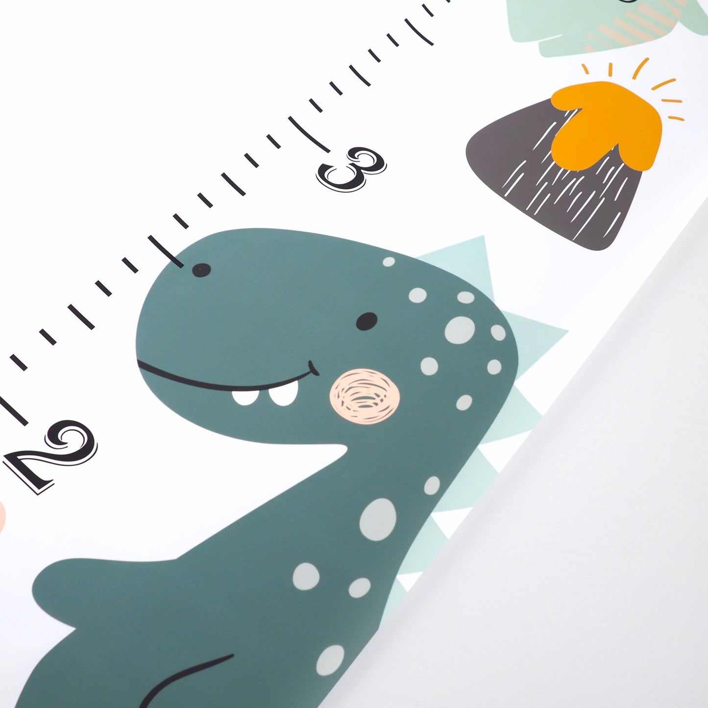 Canvas Kids Growth Chart - Dino Honey Lemonade
