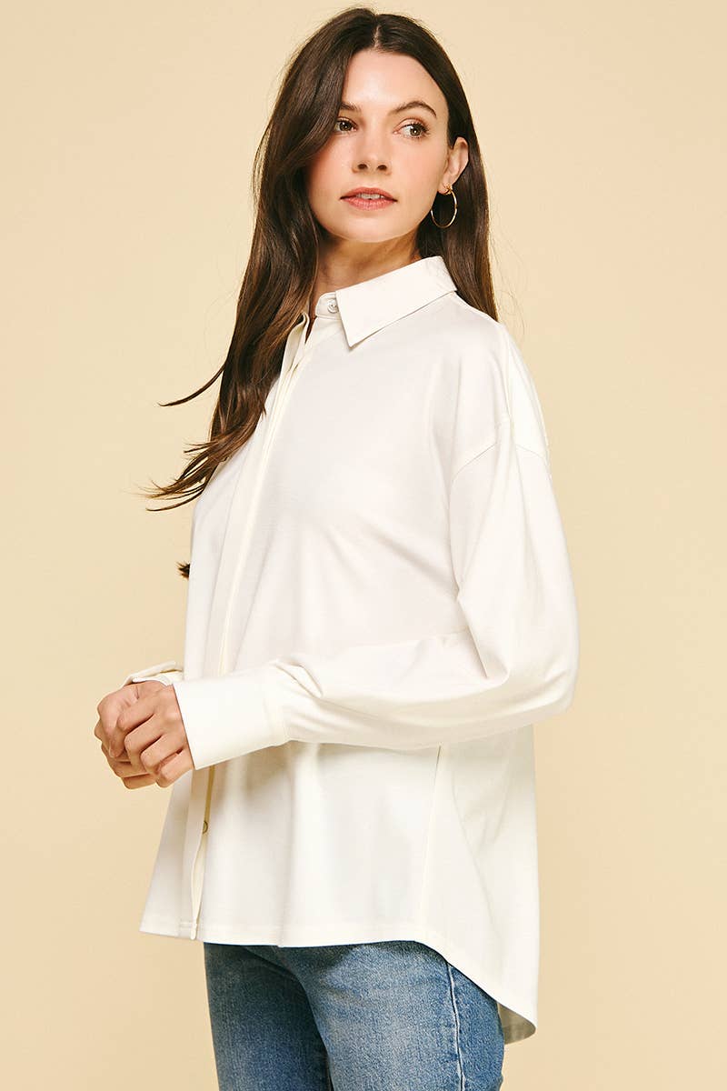 BASIC COLLAR BUTTON DOWN SHIRT