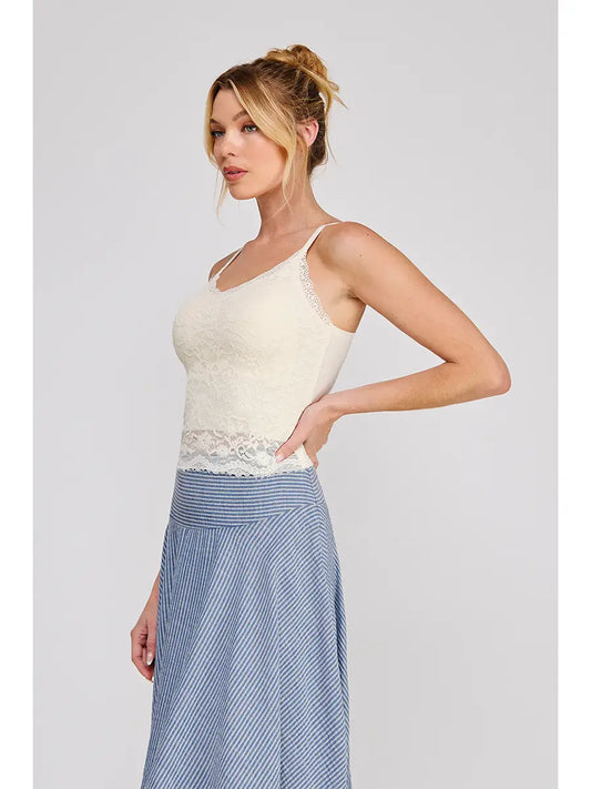Floral Lace Knit Bralette