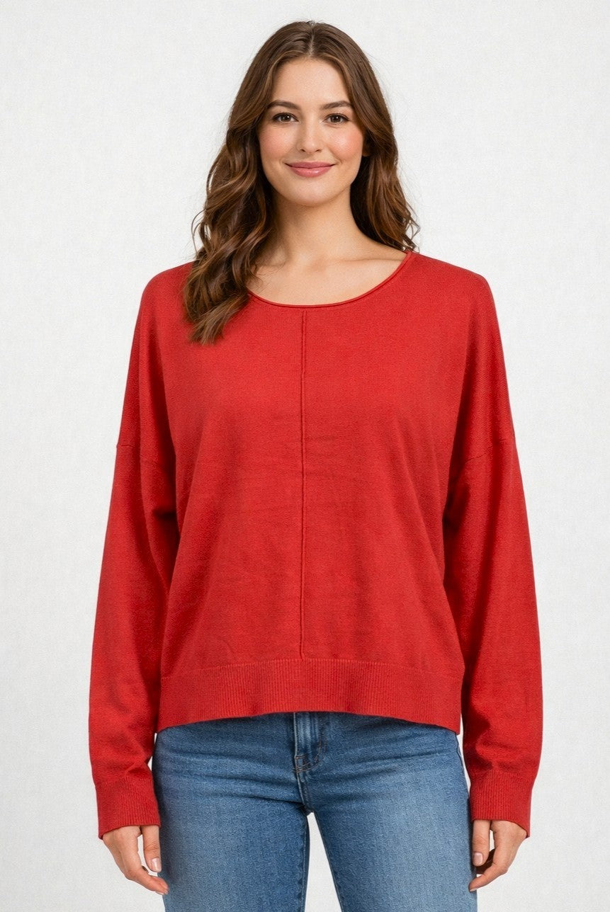 Chic Seam Front Fall Sweater