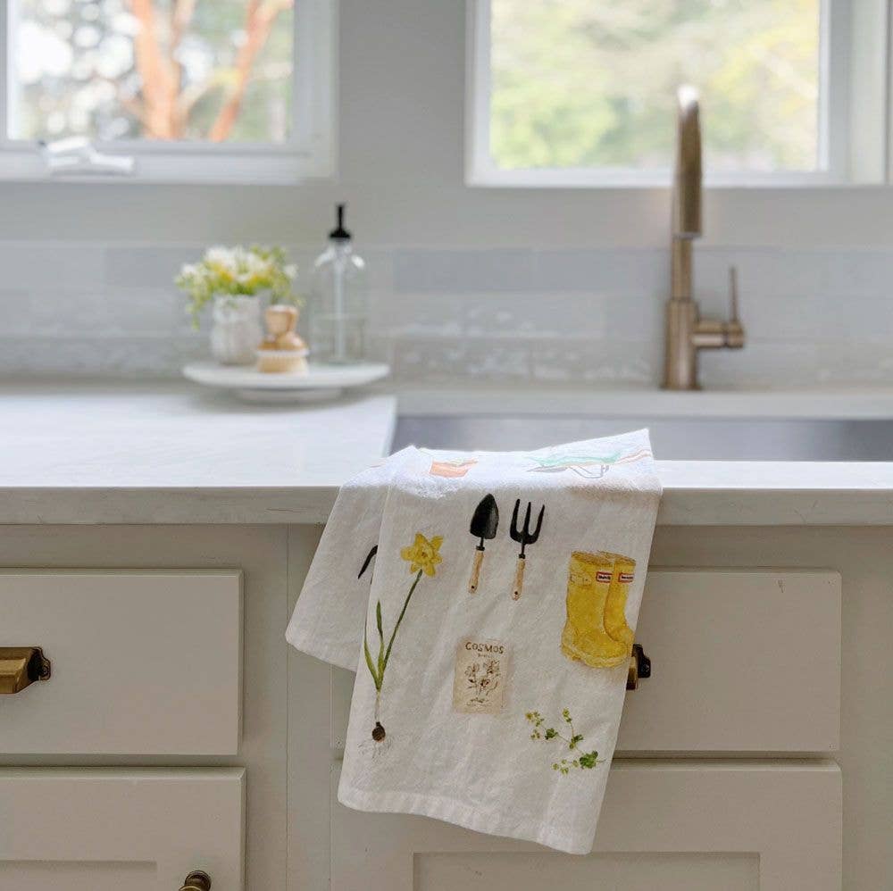 Gardening tea towel emily lex studio
