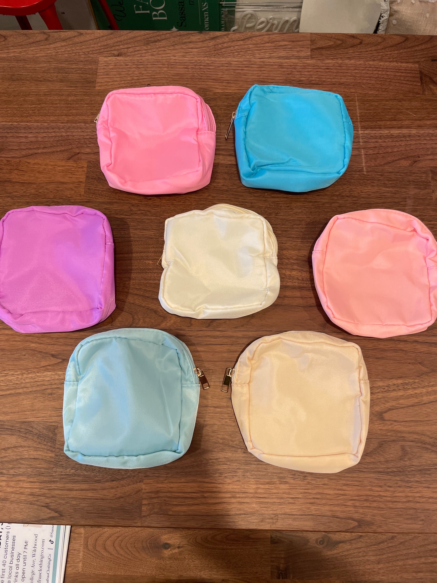 Zipper Cosmetic Bag