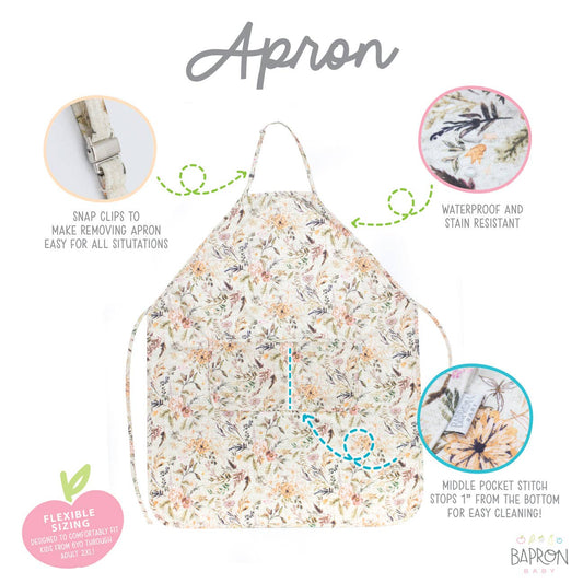Delilah Floral Apron - Youth/Adult BapronBaby