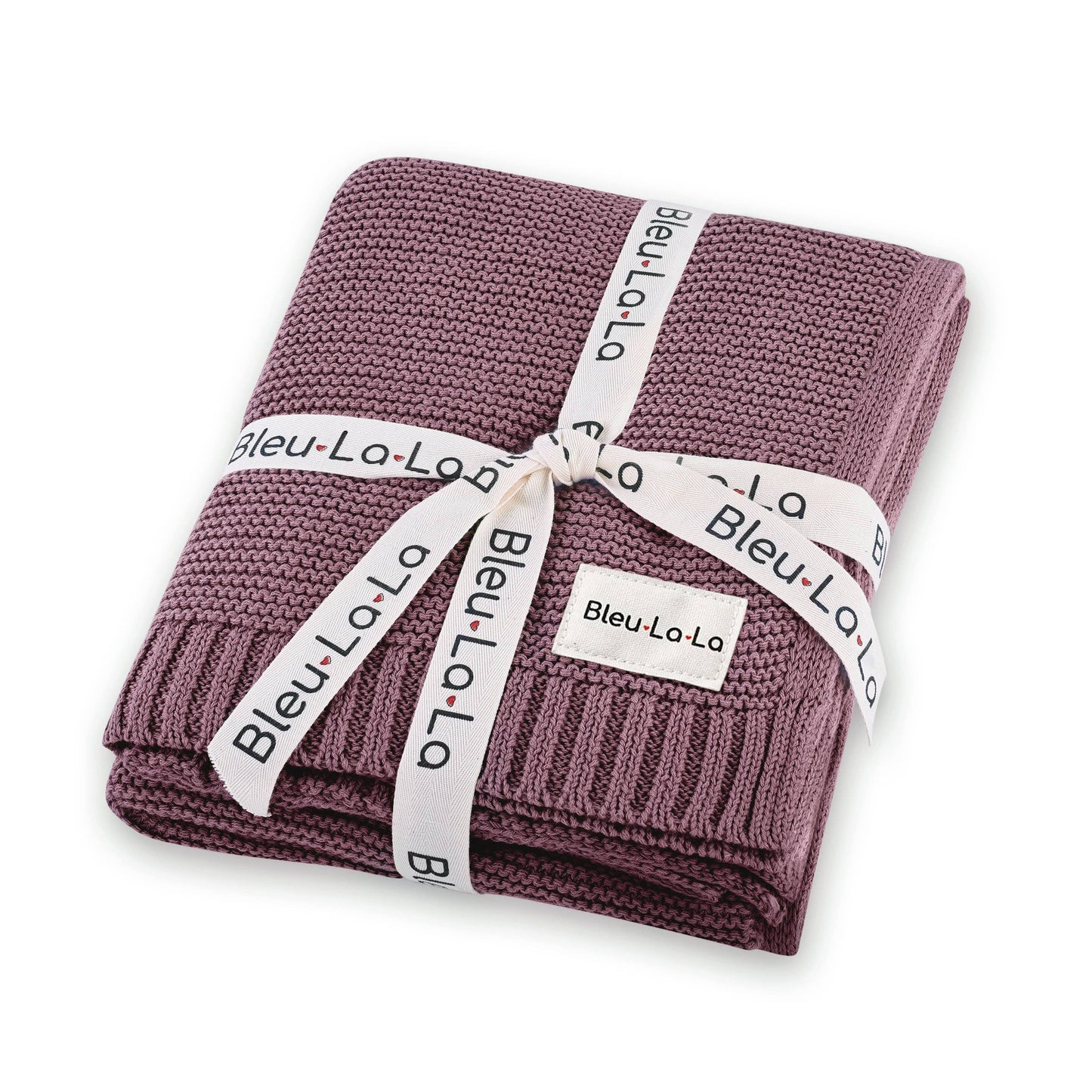 100% Organic Luxury Cotton Swaddle Receiving Baby Blanket Bleu La La