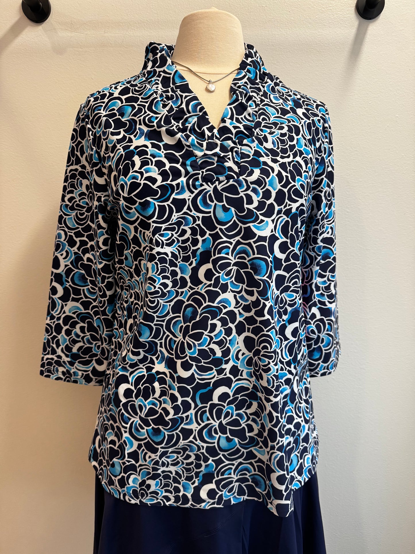 Tabatha Ruffle Neck Top