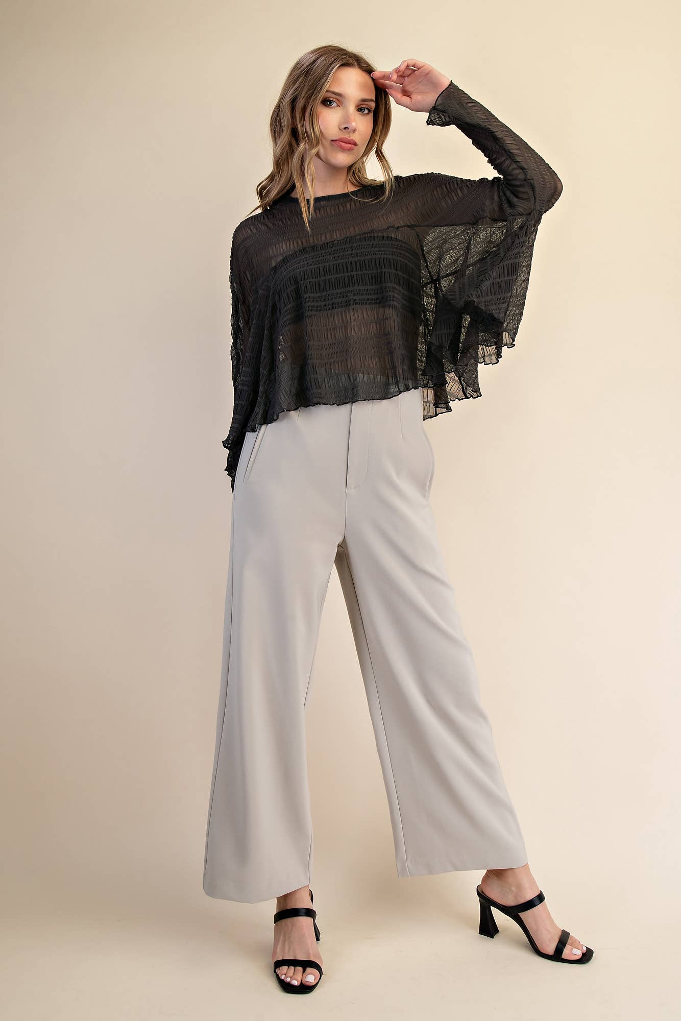 High Waist Wide Pants