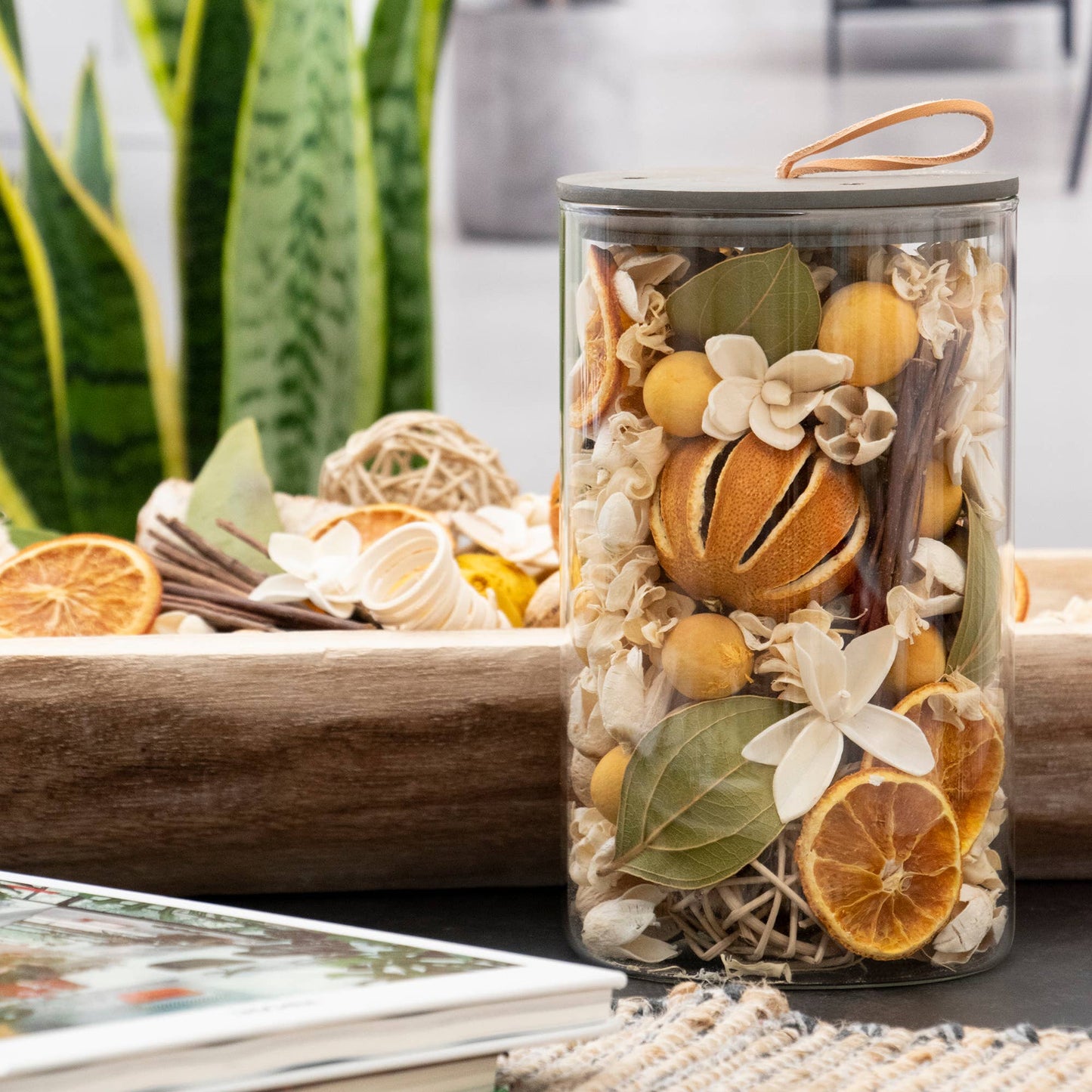 Lemon Zest & Thyme Potpourri Jar Andaluca
