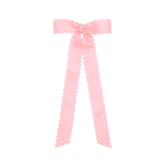 Mini Scallop Edge Bow with Streamer Tails WeeOnes
