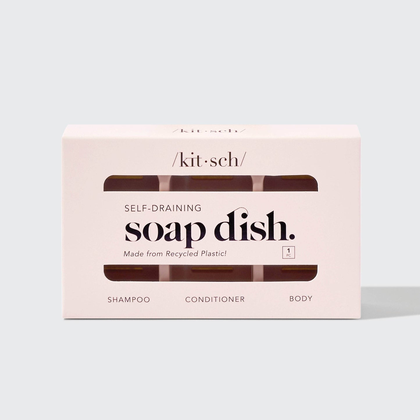 Bottle-Free Beauty Self-draining Soap Dish KITSCH