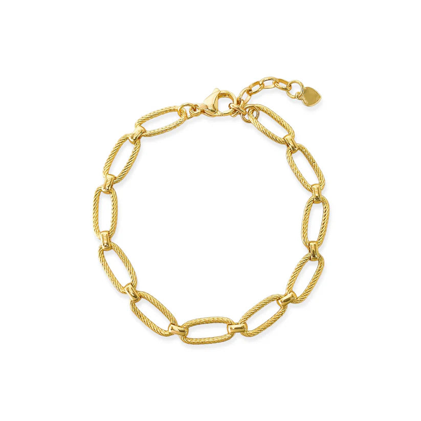 Twisted Paperclip Chain Bracelet