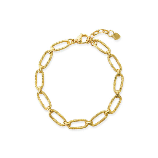 Twisted Paperclip Chain Bracelet