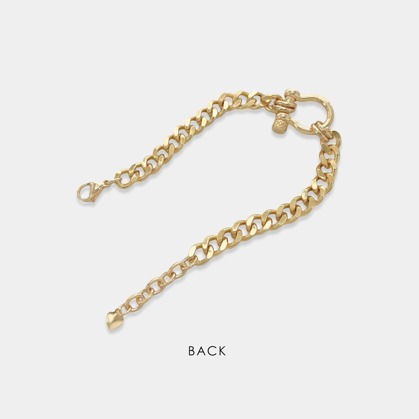 Enamel Curb Chain Bracelet OMG Blings