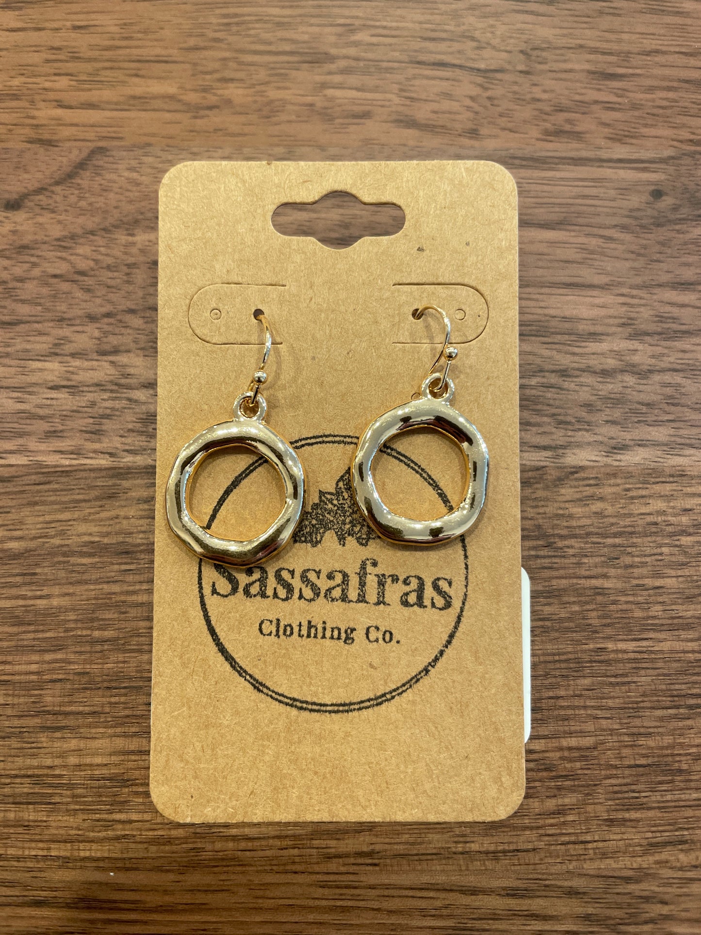 Organic Circle Dangle Earrings SOIREE LINE