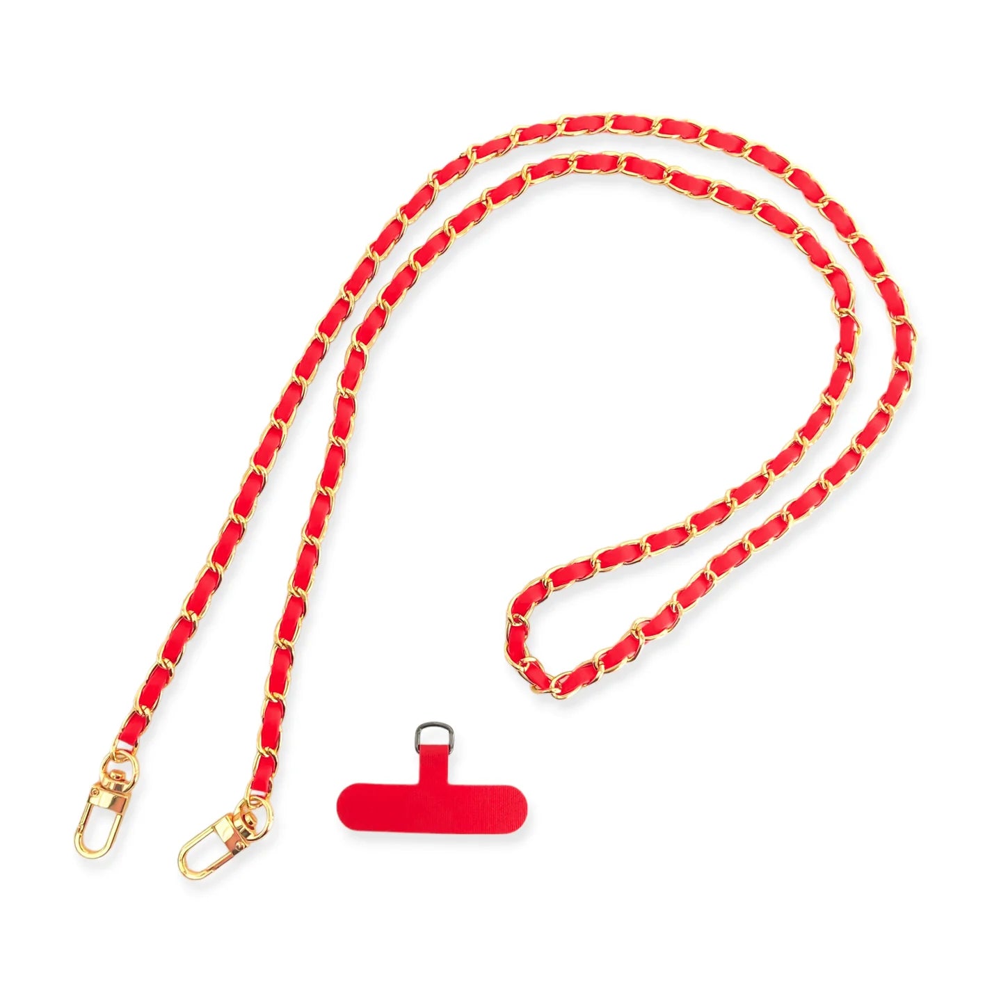 Long Vegan Leather Phone Chain or Crossbody Strap OMG Blings