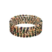 Square Bead & Clay Bracelet Set of 5 WHAT'S HOT