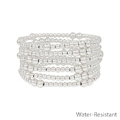 Beaded Water Resistant Bracelet Set of 7 WHAT'S HOT