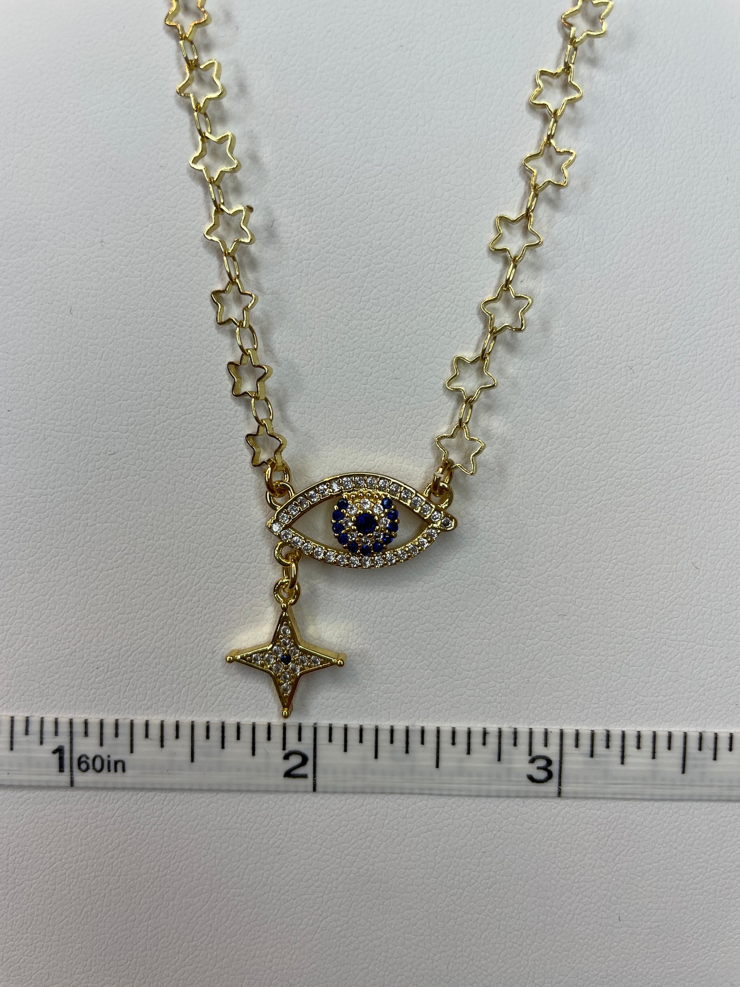 Evil Eye Charm Necklace Sassafras Clothing Co.