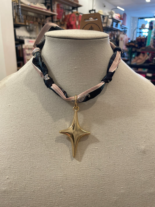 Printed Scarf Necklace