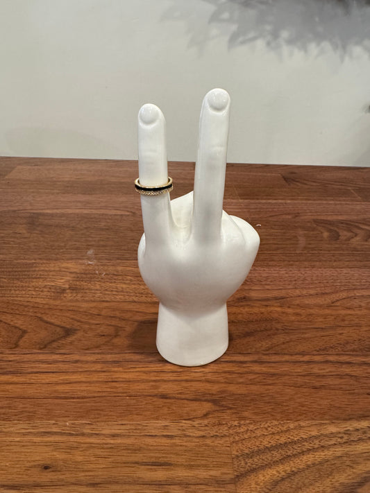 Cubic Zirconia Enamel Ring