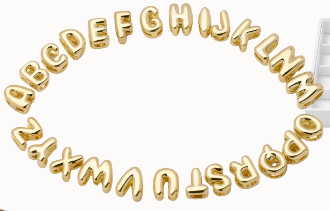 Mini Bubble Letter Charm Deep South Originals, LLC