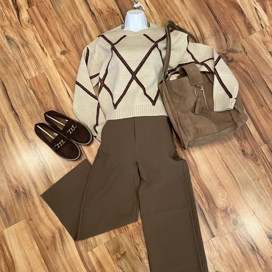 Diamond Patterned Sweater