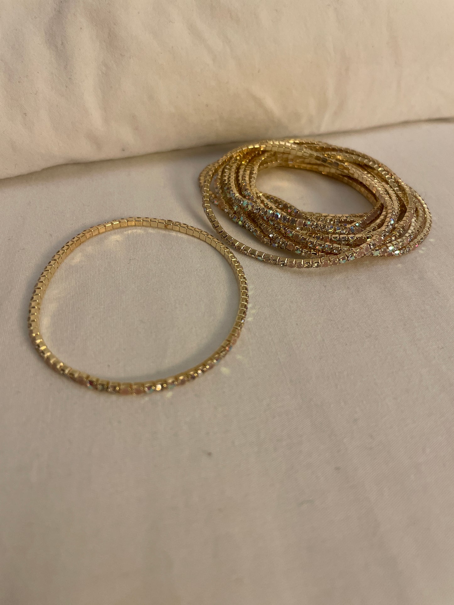 Rhinestone Stretch Bracelet Set