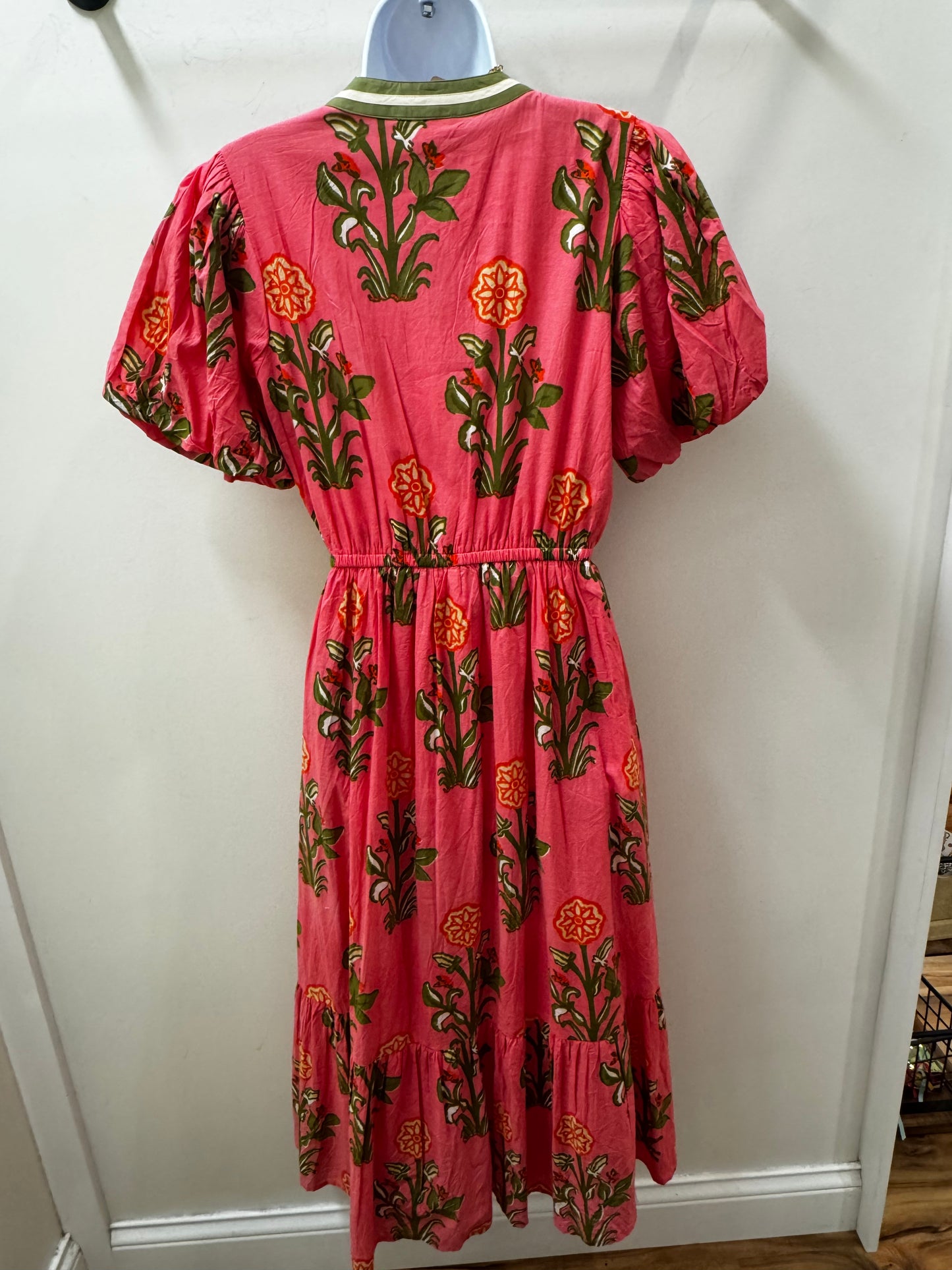Floral Puff Sleeve Maxi Dress