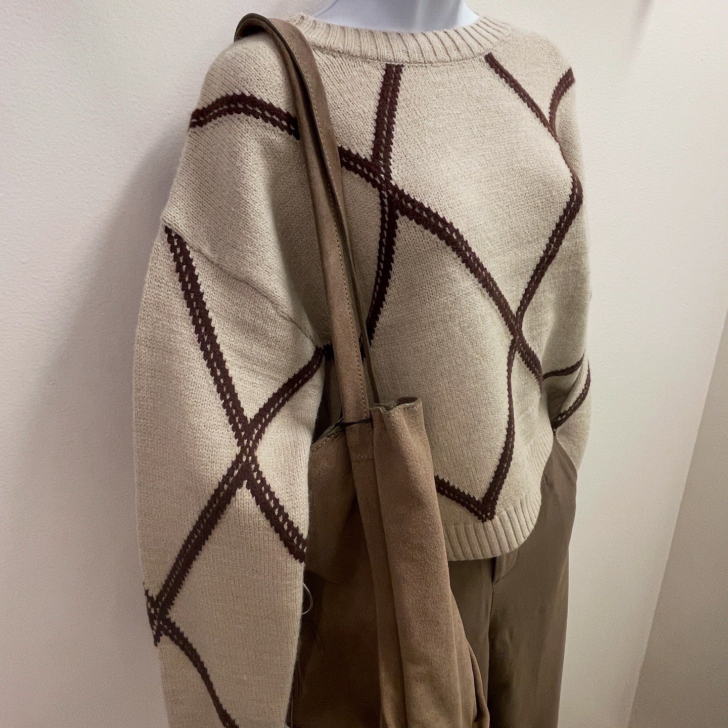 Diamond Patterned Sweater
