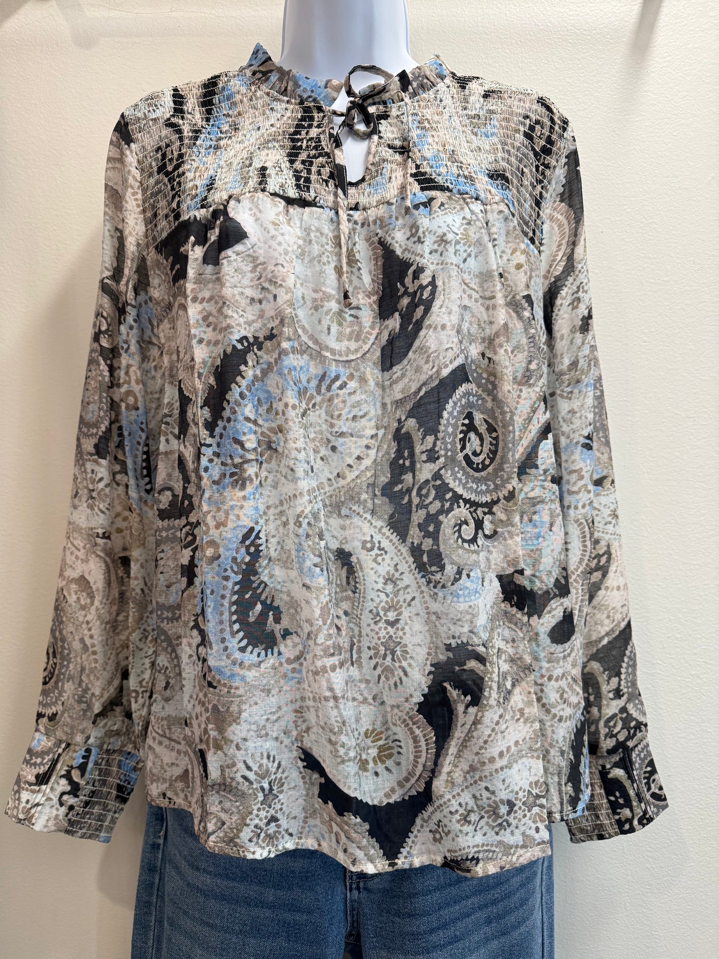 Long Sleeve Blouse with Frills Charlie B