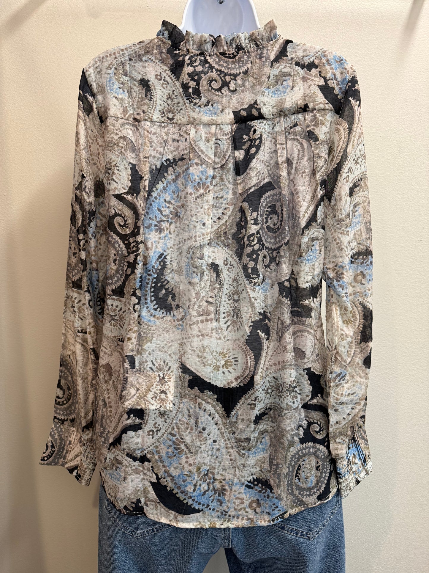 Long Sleeve Blouse with Frills Charlie B