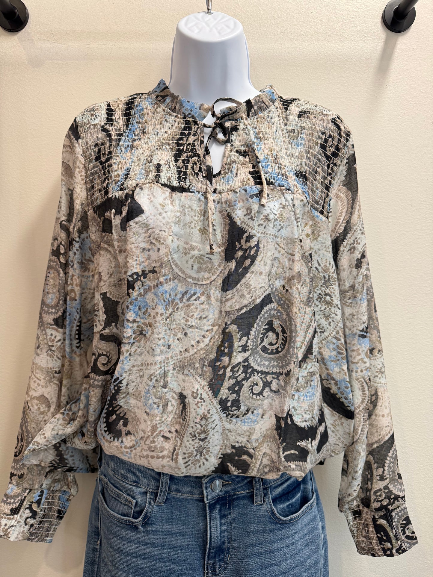 Long Sleeve Blouse with Frills Charlie B