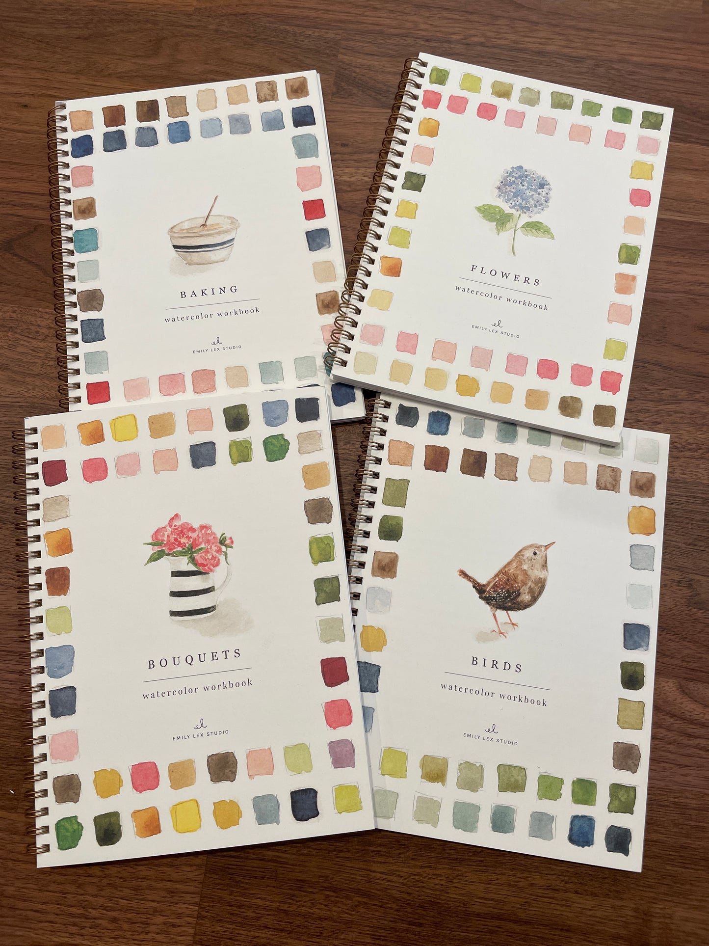 Birds Watercolor Workbook Bundle Sassafras Clothing Co.