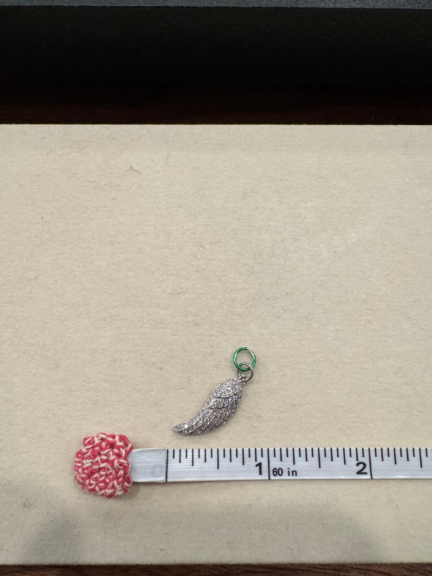 Crystal Studded Angel Wing Charm Origami Owl
