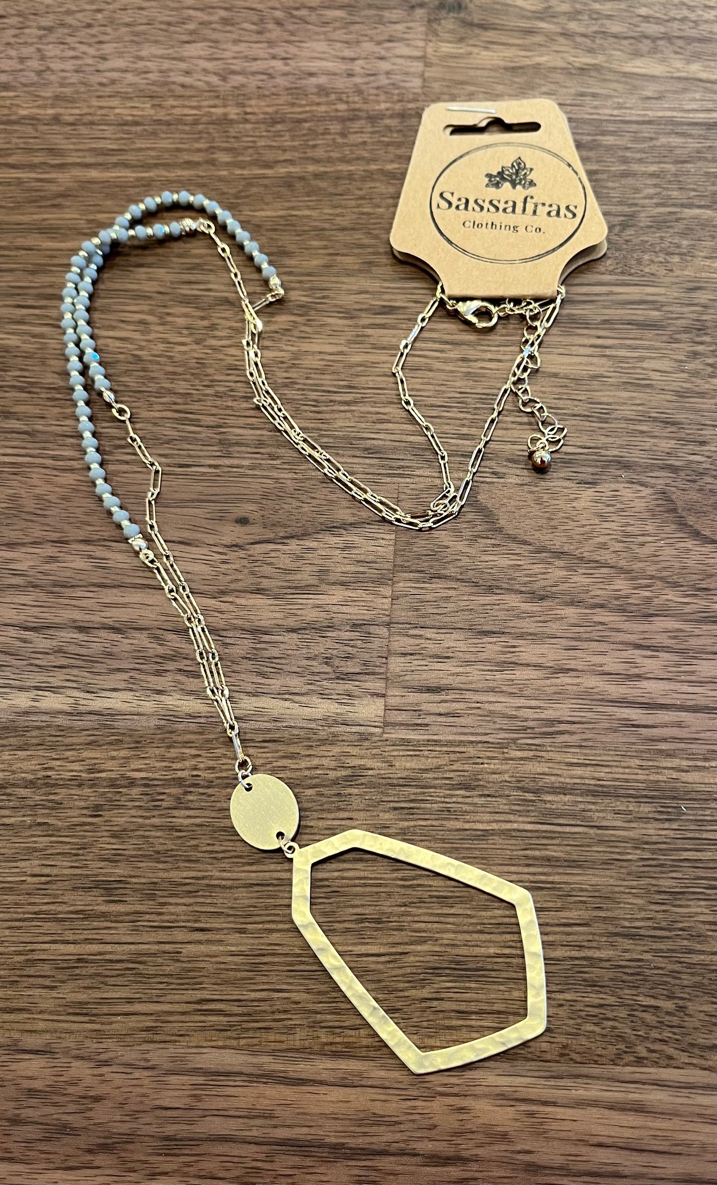 Nell Glass Bead Pendant Necklace Kenze Panne