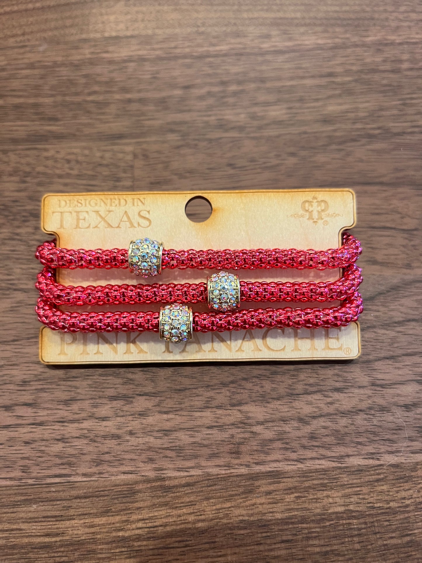 Pink Panache Woven Bracelet Set of 3 Pink Panache