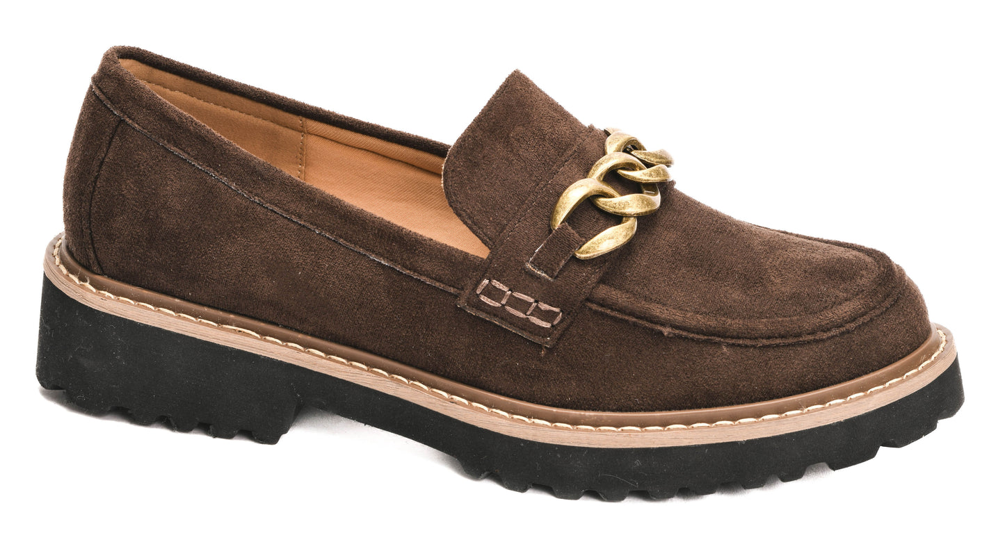 Literally Faux Suede Loafers Corkys