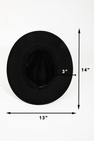 Thin Strap Fedora Hat Fame Accessories