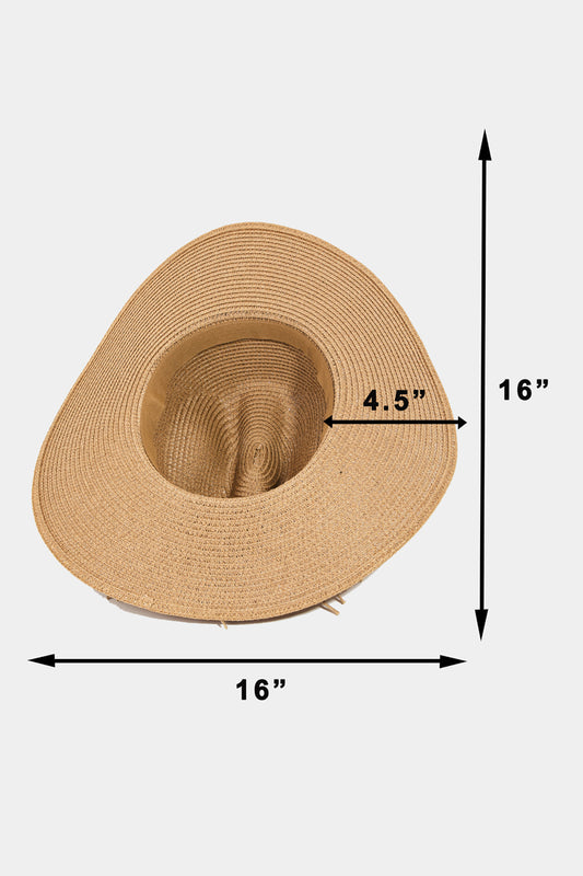 Braided Strap Sunhat Fame Accessories