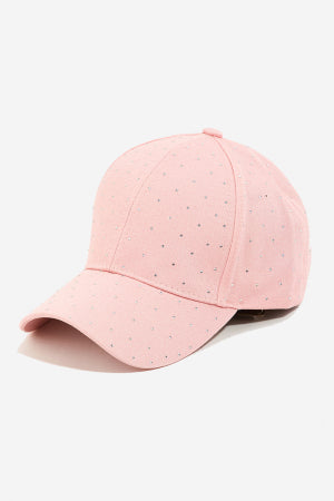 Rhinestone Studded Baseball Cap Fame Accessories