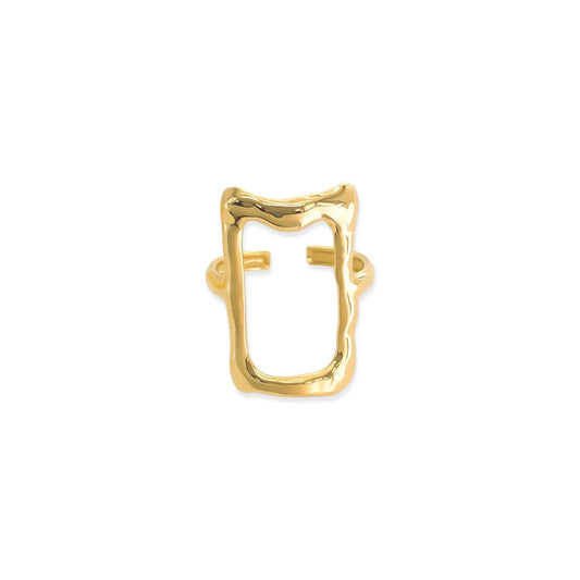 Bold Rectangle Adjustable Ring