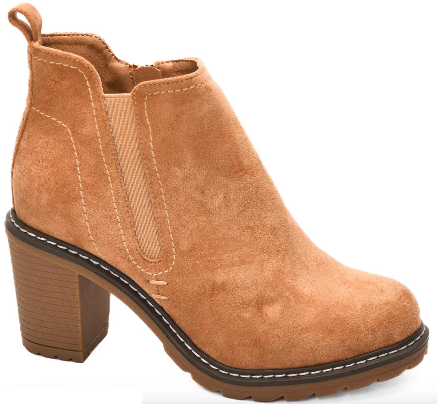 Bite Me Faux Suede Ankle Boots Corkys