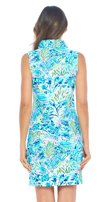Avery Sleeveless Ruffle Neck Dress