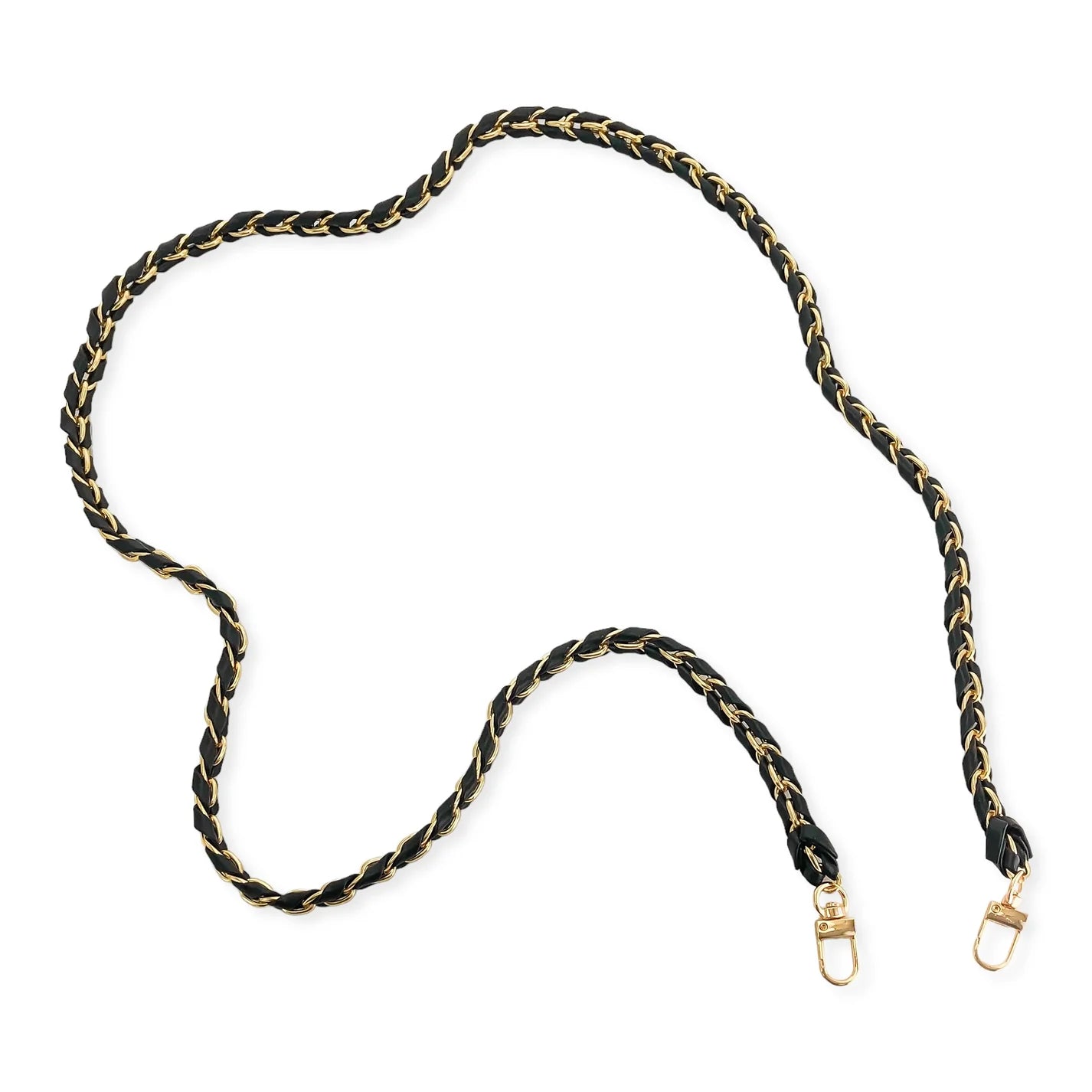 Vegan Leather Braided Link Phone Chain OMG Blings