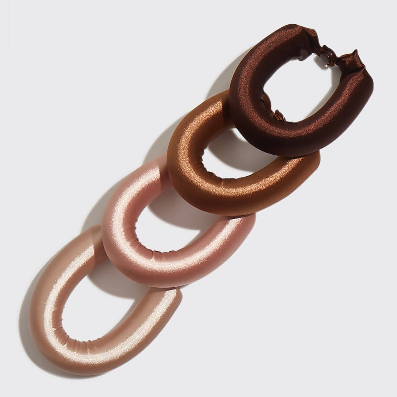 Satin Jumbo Flexi Rods 4 PCs- Rosewood KITSCH