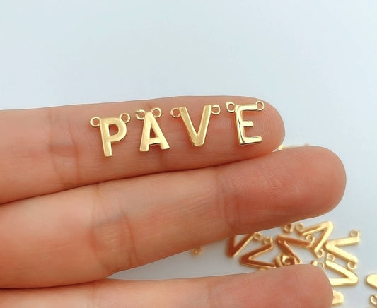 Initial Charm Connecter Charm Beads Creation