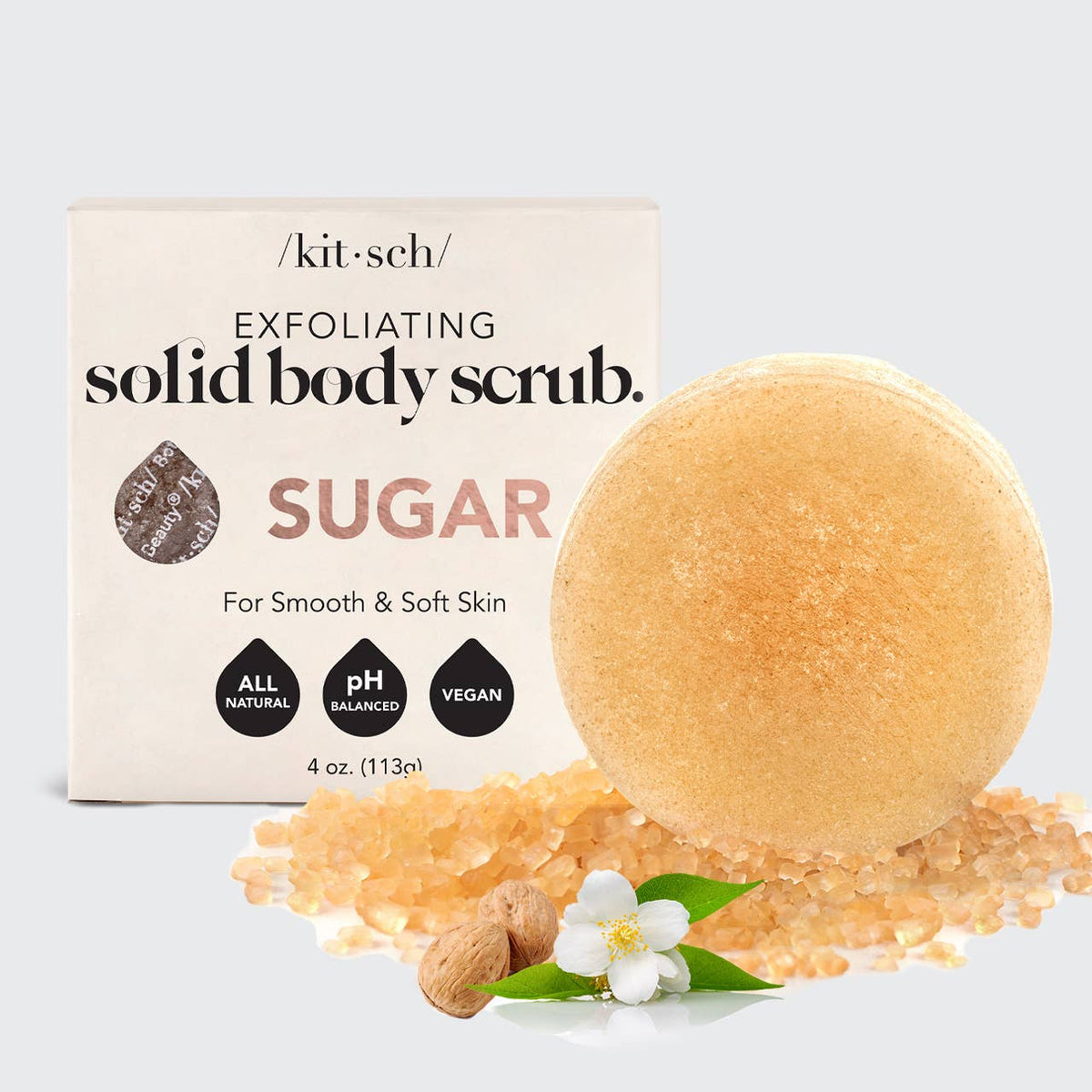 Sugar Exfoliating Body Scrub Bar KITSCH