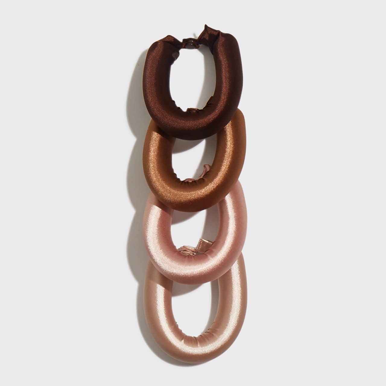 Satin Jumbo Flexi Rods 4 PCs- Rosewood KITSCH