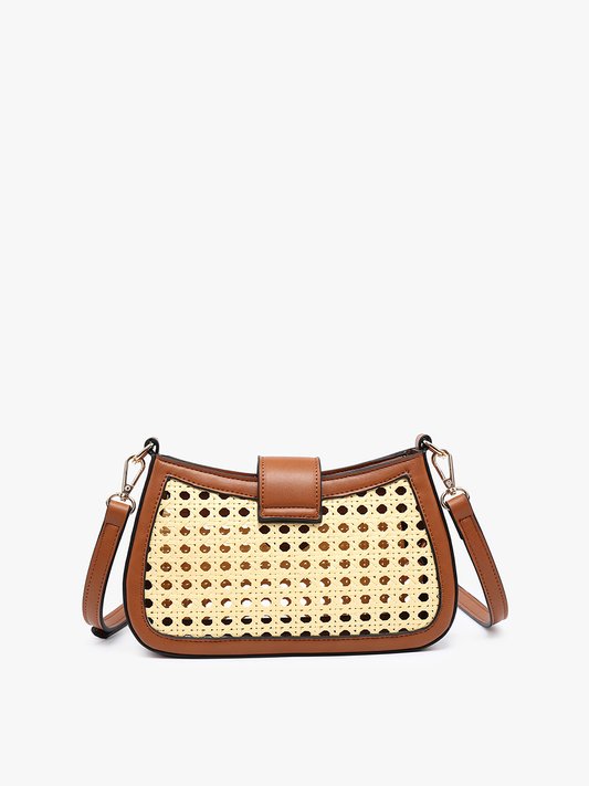 Miller Rattan Snap Crossbody