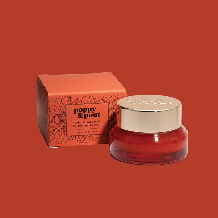Blood Orange Mint Lip Scrub Poppy & Pout